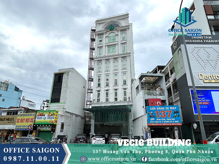 Toà nhà Vecic Building văn phòng cho thuê quận Phú Nhuận