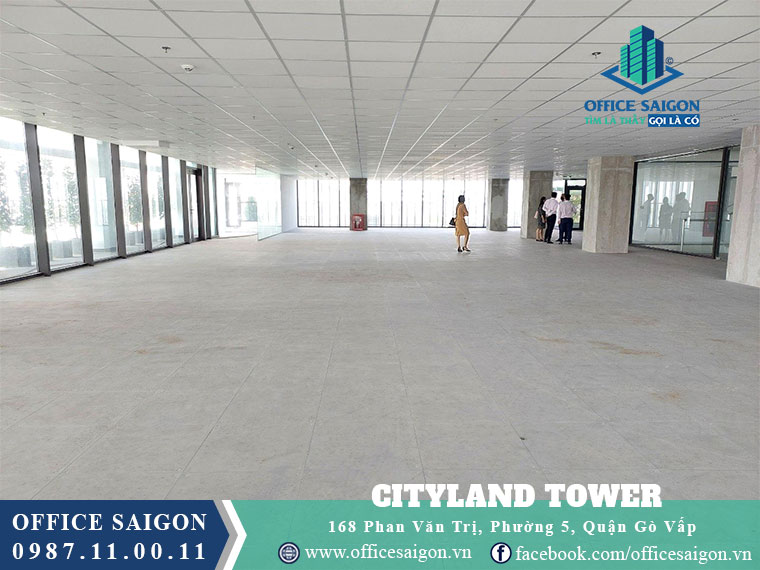 Sàn trống toà nhà CityLand Tower quận Gò Vấp