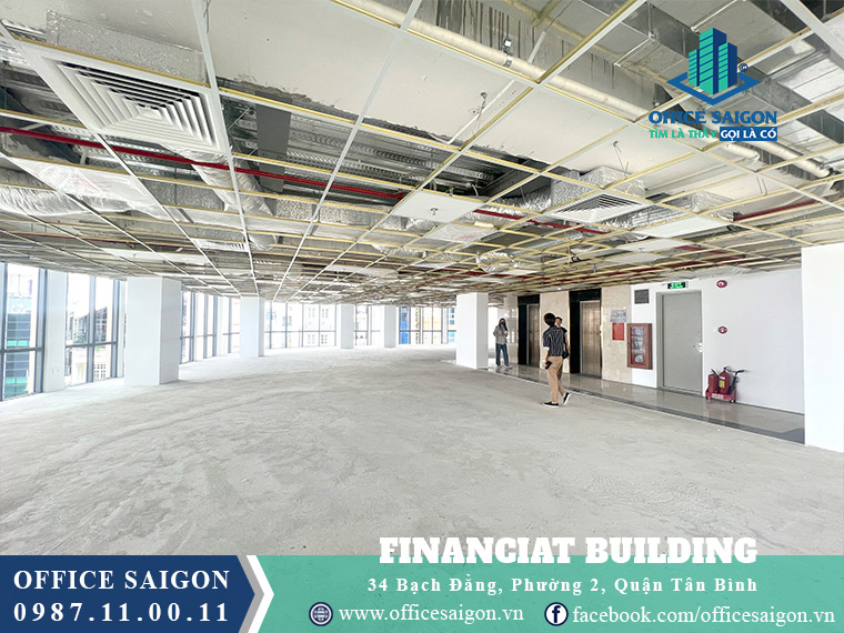 Diện tích toà nhà Financiat Building  văn phòng cho thuê quận Tân Bình