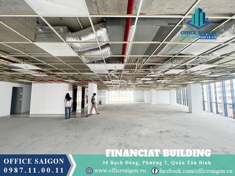 Diện tích toà nhà Financiat Building  văn phòng cho thuê quận Tân Bình