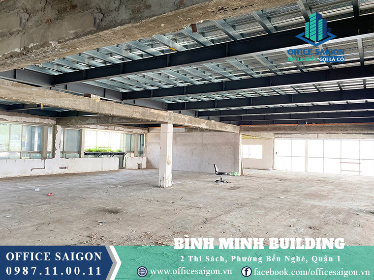 Diện tích toà nhà Bình Minh Building đường Thi Sách Quận 1