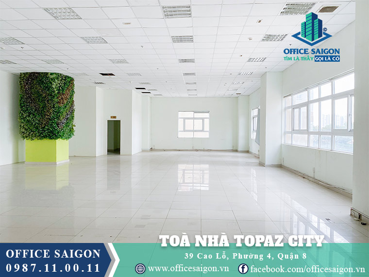 Diện tích cho thuê toà nhà Topaz City quận 8