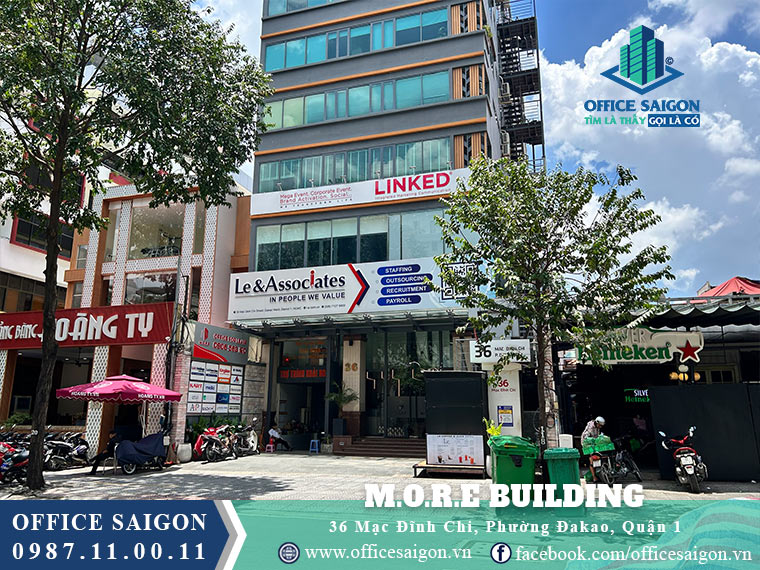 Mặt tiền văn phòng tại tòa nhà M.O.R.E Building quận 1