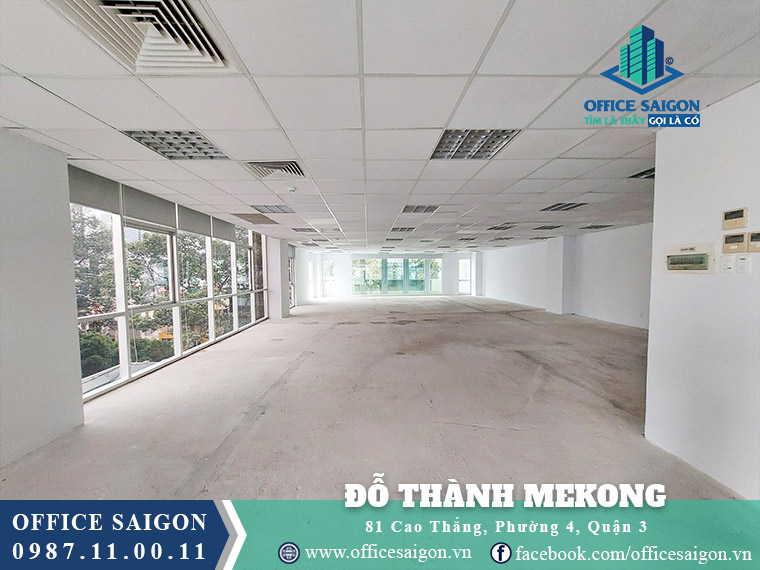 Diện tích tòa nhà cho thuê văn phòng quận 3 Đỗ Thành Mekong Building