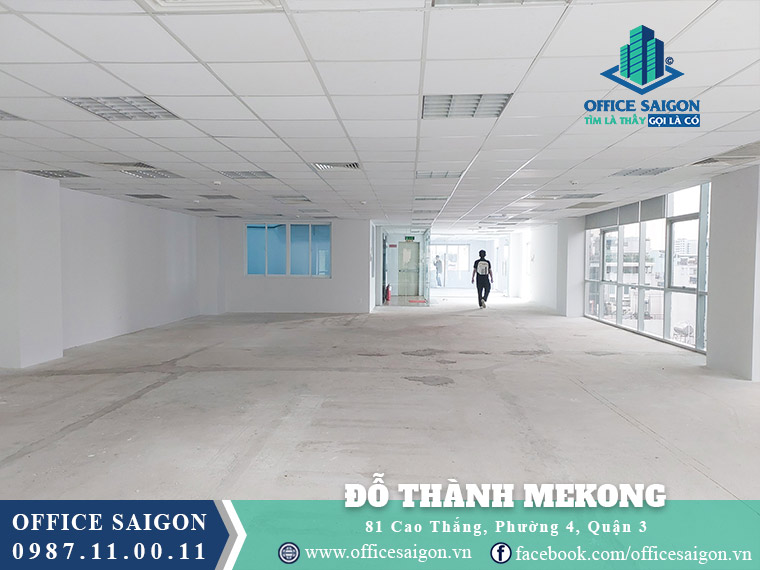 Mặt bằng cho thuê tòa nhà Đỗ Thành Mekong Building quận 3