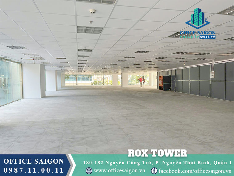 Diện tích cho thuê toà nhà Rox Tower Nguyễn Công Trứ Quận 1