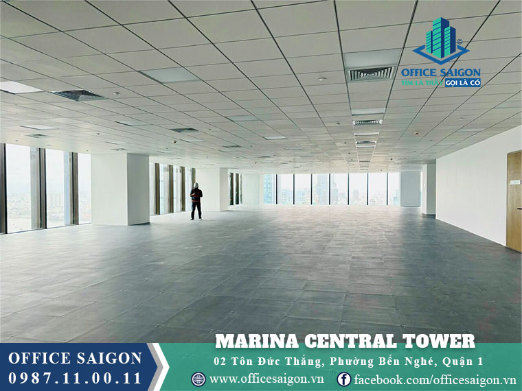 Sàn trống cho thuê tại Marina Central Tower Tôn Đức Thắng Quận 1