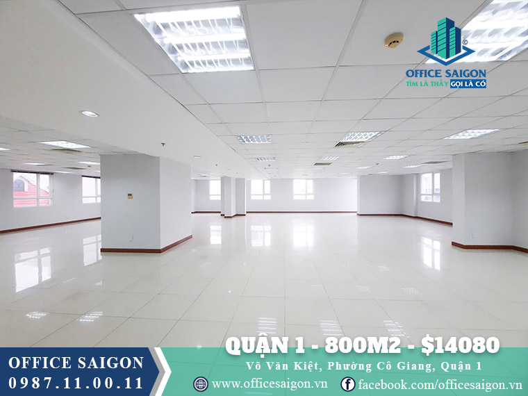 Thuê văn phòng Quận 1 - 800m2