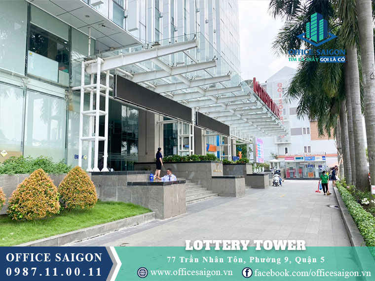 Mặt tiền toà nhà Lottery Tower Trần Nhân Tông Quận 5