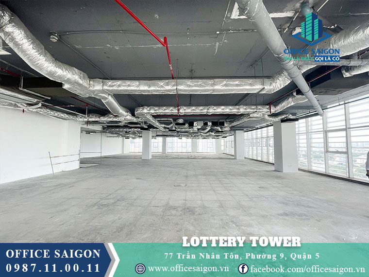 Diện tích cho thuê toà nhà Lottery Tower Quận 5