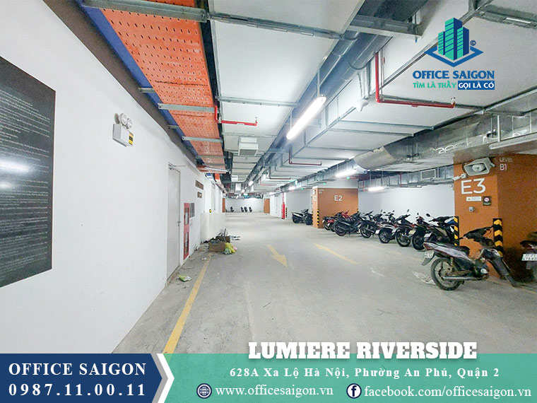 Hầm giũ xe toà nhà Lumiere Riverside Xa Lộ Hà Nội