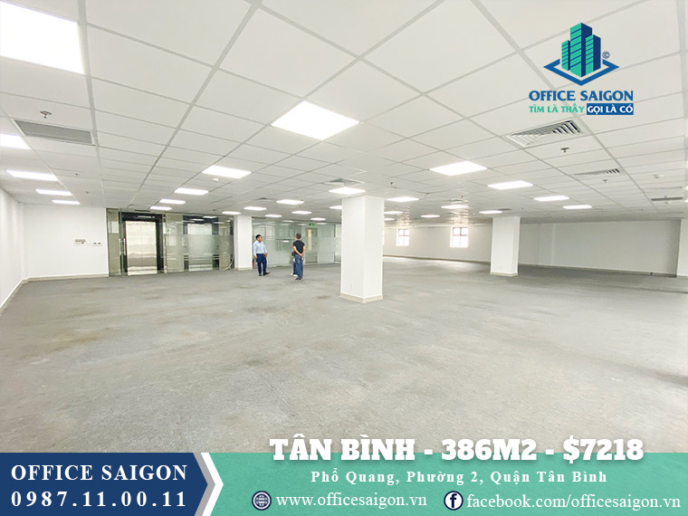 Thuê văn phòng Quận Tân Bình - 386m2