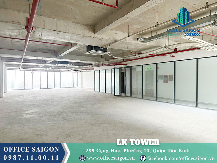 Diện tích cho thuê toà nhà LK Tower Quận Tân Bình