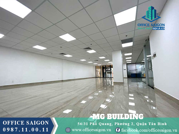 Diện tích cho thuê toà nhà MG Building Quận Tân Bình