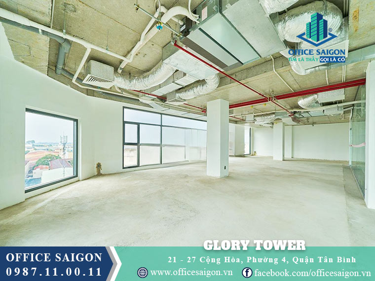 Mặt bằng cho thuê toà nhà Glory Tower Cộng Hoà