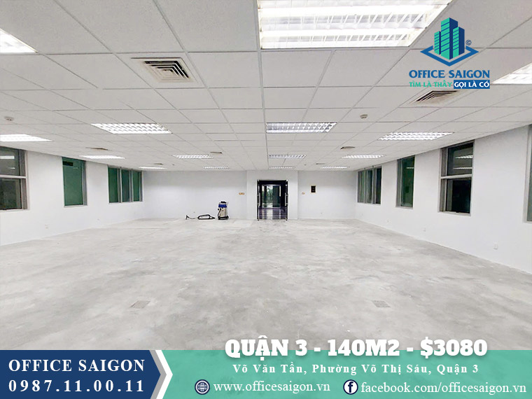 Thuê văn phòng Quận 3 - 140m2