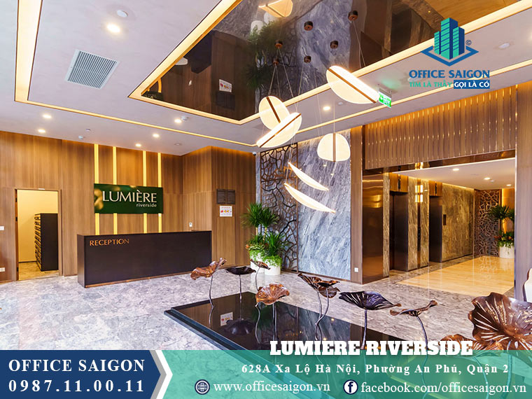 Lễ tân toà nhà Lumiere Riverside Xa Lộ Hà Nội