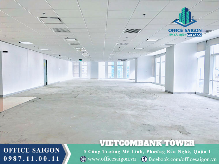 Diện tích sàn toà nhà Vietcombank Tower văn phòng cho thuê Quận 1