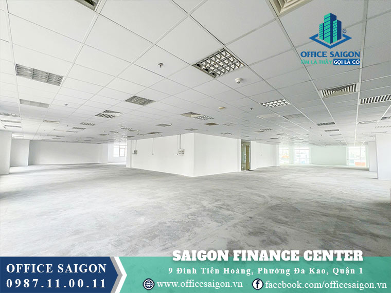 Diện tích cho thuê tại toà nhà Saigon Finance Center Quận 1