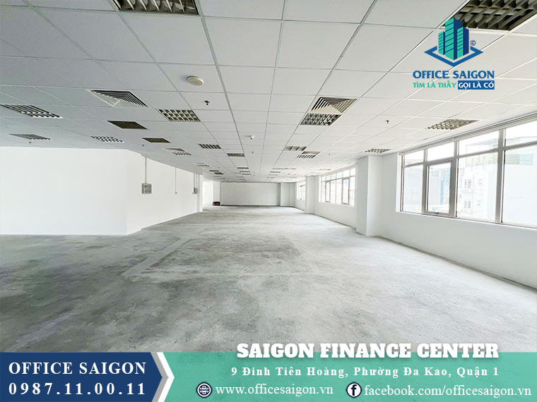 Mặt bằng cho thuê văn phòng toà nhà Saigon Finance Center Quận 1