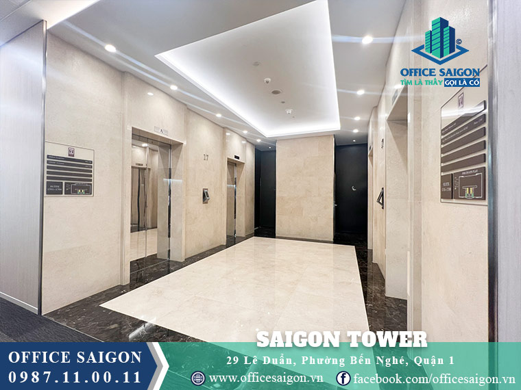 Thang máy tòa nhà Saigon tower đường Lê Duẩn Quận 1