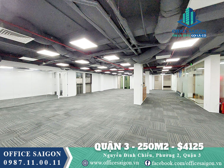 Thuê văn phòng Quận 3 - 250m2