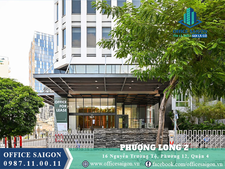 Lối vào toà nhà Phượng Long 2 Tower Quận 4