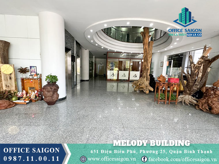 Sảnh toà nhà Melody Building Quận Bình Thạnh