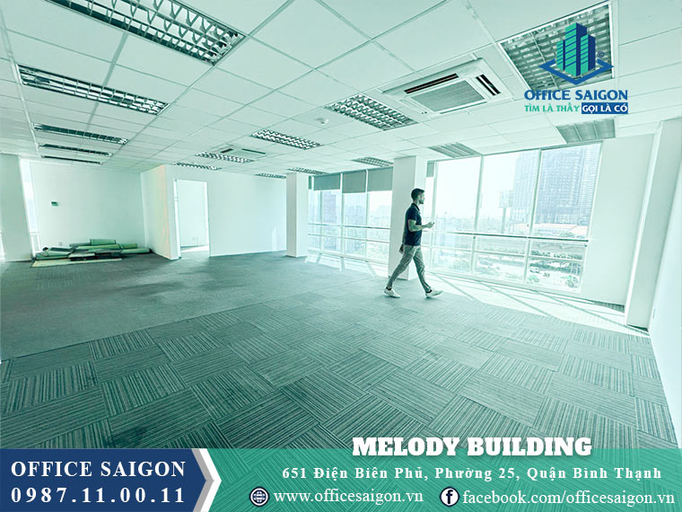 Mặt bằng cho thuê tại Melody building quận Bình Thạnh