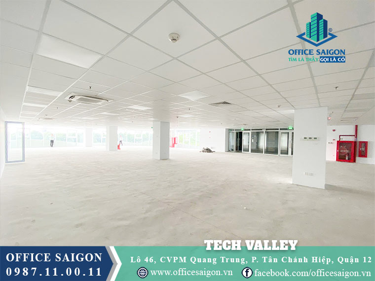 Diện tích cho thuê toà nhà Tech Valley Quận 12