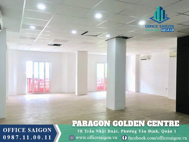 Diện tích cho thuê toà nhà Paragon Golden Centre Quận 1 