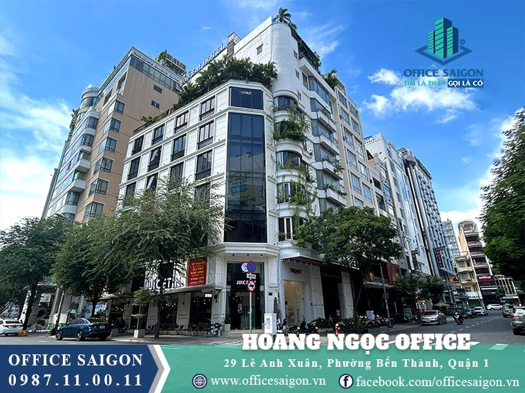 Mặt tiền toà nhà Hoàng Ngọc Office Building quận 1