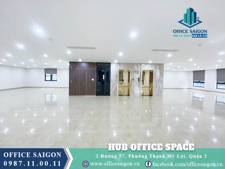 Diện tích tòa nhà HUB Office Space Quận 2