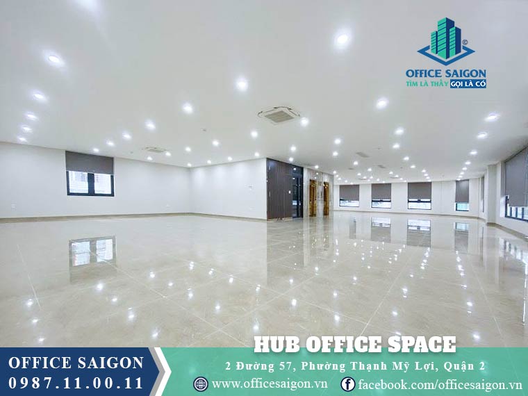 Diện tích tòa nhà HUB Office Space Quận 2