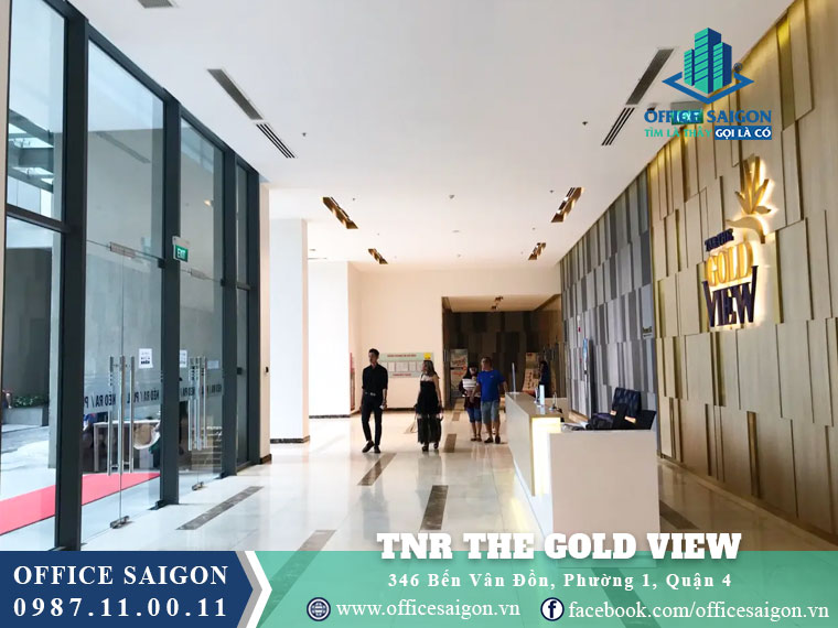 Lễ tân tòa nhà TNR The Gold View Bến Vân Đồn Quận 4