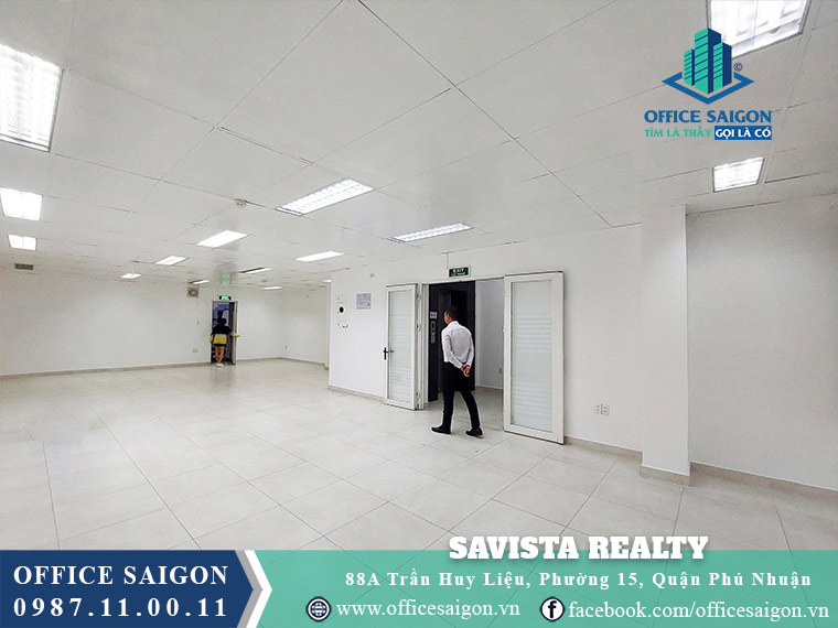 Diện tích cho thuê toà nhà Savista Realty Trần Huy Liệu