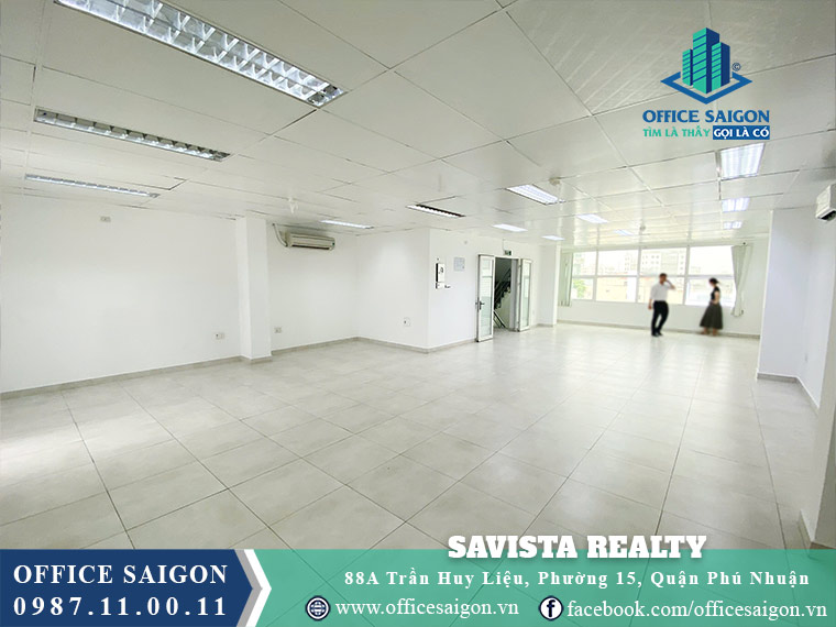 Diện tích cho thuê toà nhà Savista Realty Trần Huy Liệu