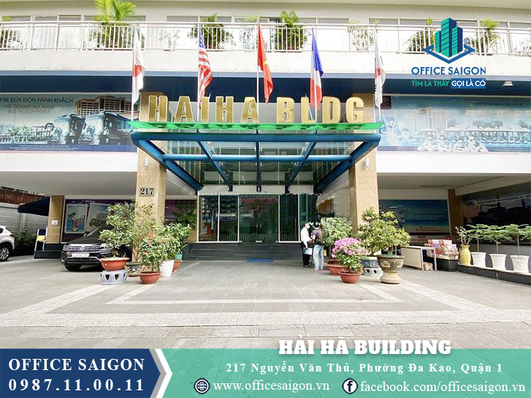 Lối vào toà nhà Hải Hà Building