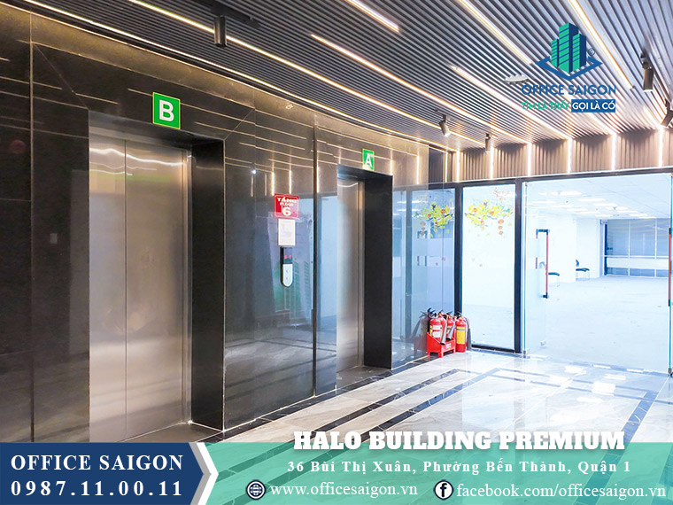 Thang máy toà nhà Halo Building Premium