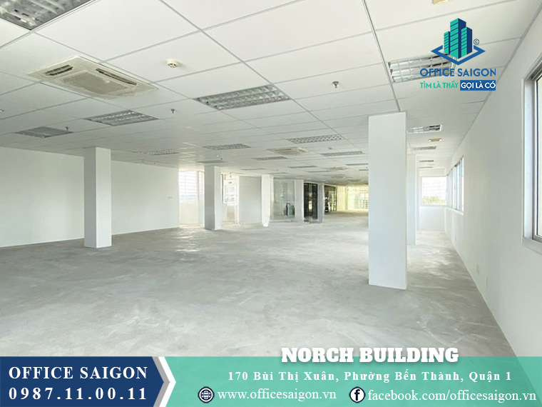 Mặt bằng toà nhà Norch Building Bùi Thị Xuân Quận 1
