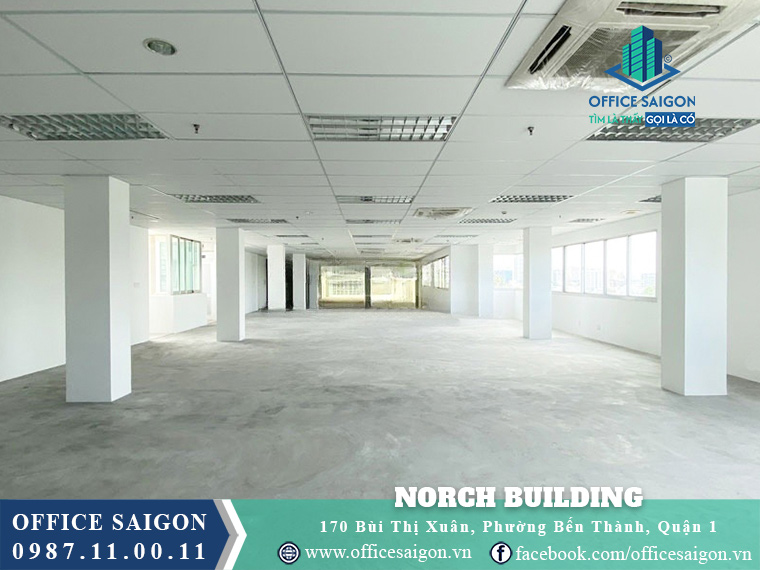 View sàn cho thuê văn phòng toà nhà Norch Quận 1