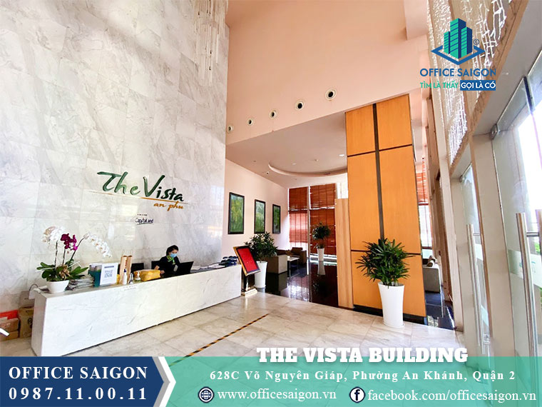 Lễ tân toà nhà The Vista Building Võ Nguyên Giáp