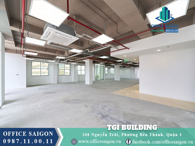 Mặt bằng toà nhà TGI building Nguyễn Trãi