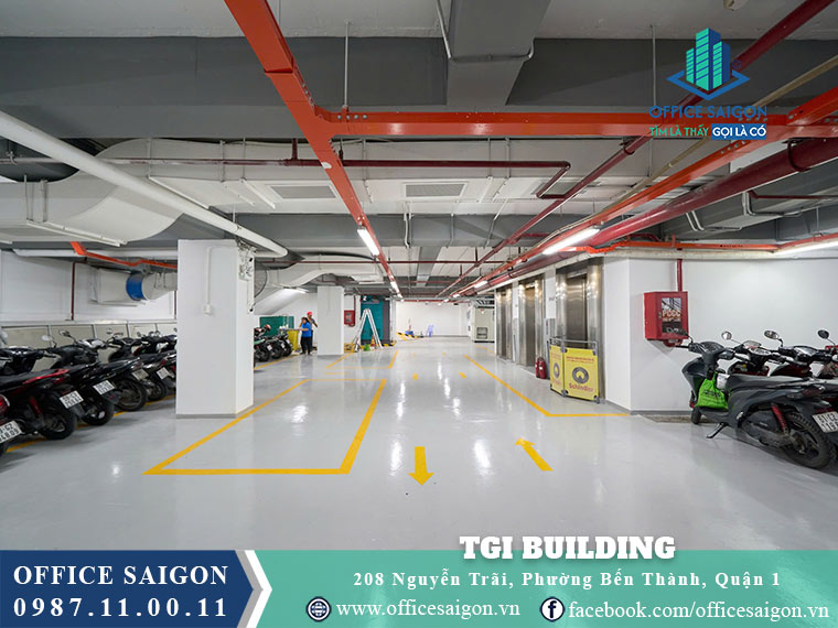 Hầm xe toà nhà TGI building Nguyễn Trãi