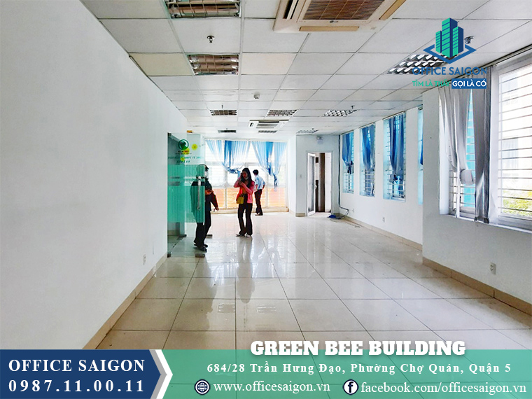 Mặt bằng trống tại Green Bee Building