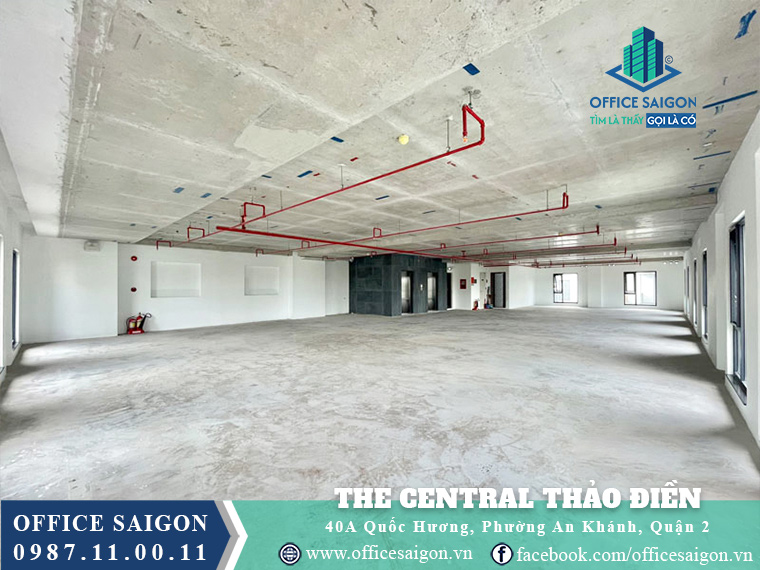 Mặt bằng toà nhà cho thuê The Cental quận 2