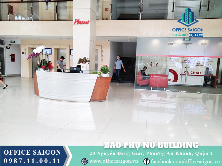Lễ tân toà nhà Báo Phụ Nữ Building Nguyễn Đăng Giai