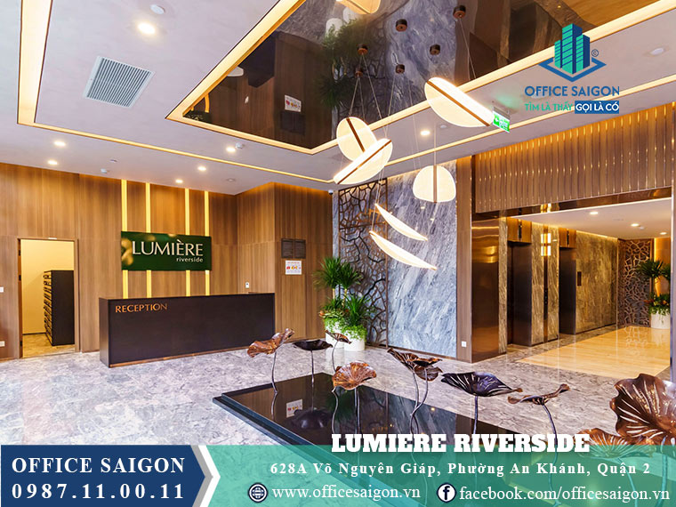 Lễ tân toà nhà Lumiere Riverside Xa Lộ Hà Nội