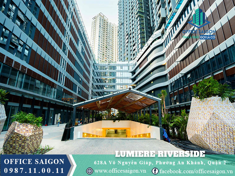 Lối vào hầm xe tòa nhà Lumiere Riverside