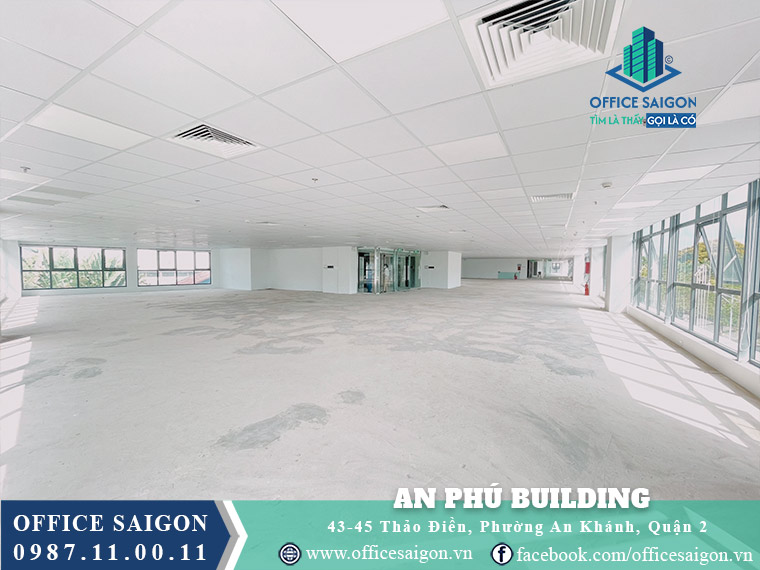 Tổng quan sàn văn phòng cho thuê tại toà nhà An Phú Quận 2